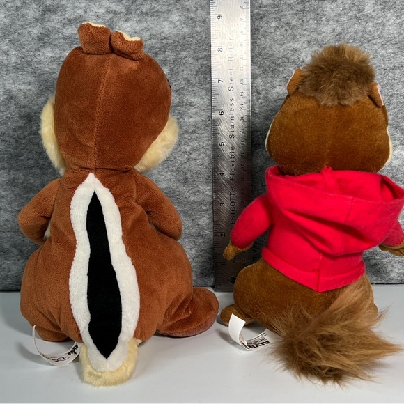 Disney Parks Alvin and the Chipmunks CHIP & ALVIN Plush Characters **READ** - Picture 10 of 15